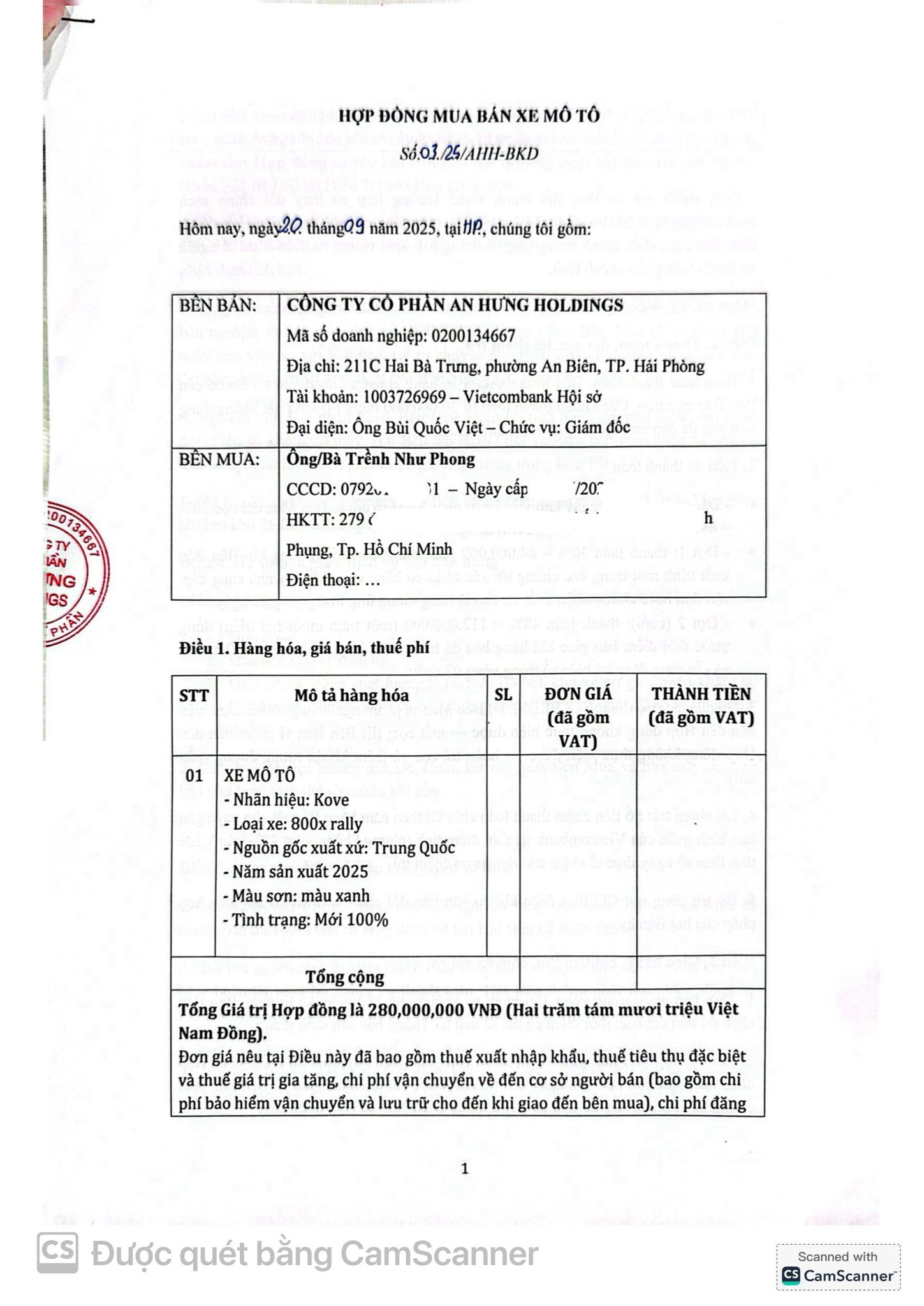 Phong contract 1